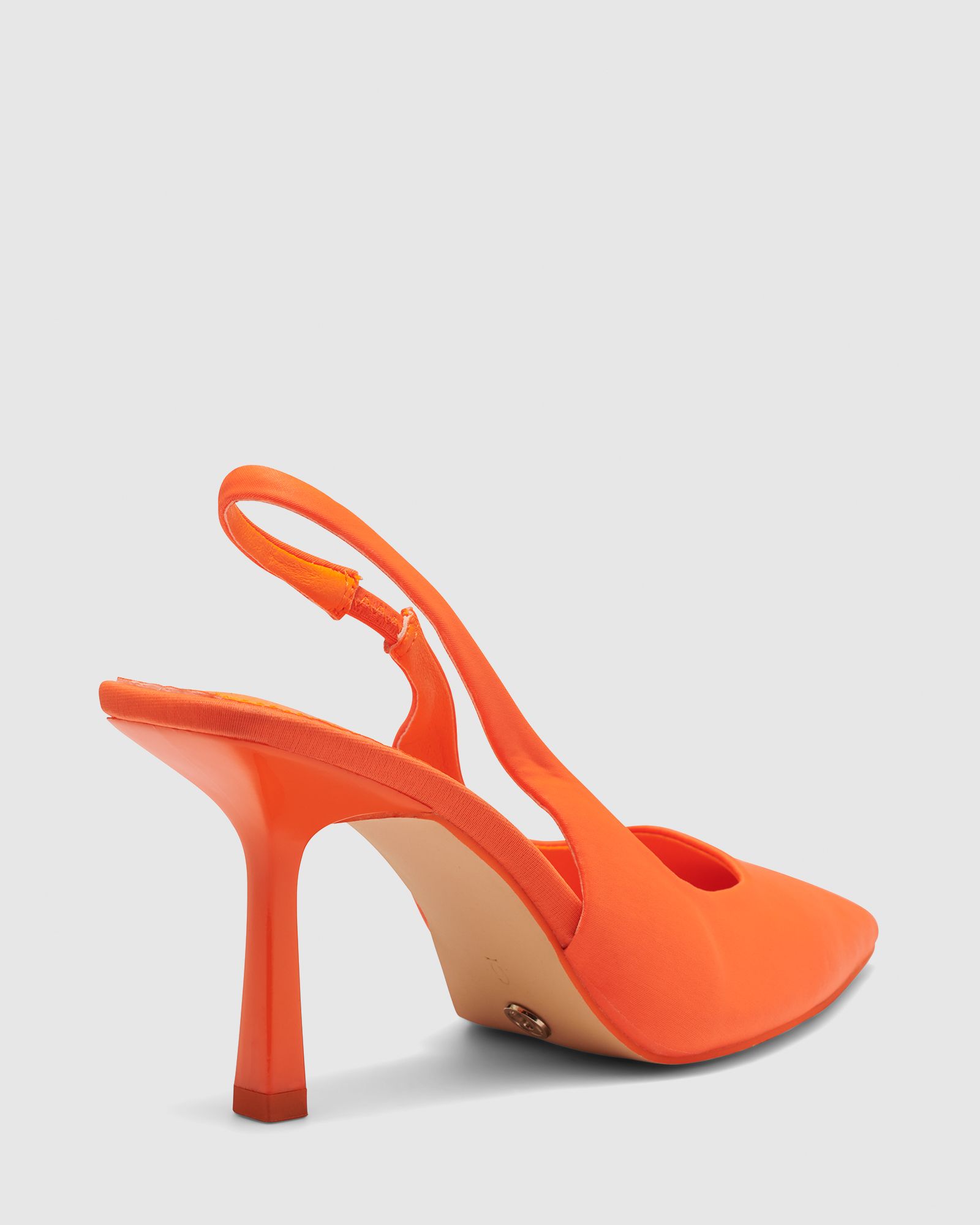 WIDE FIT ZAFU Orange Slingback Court Shoe