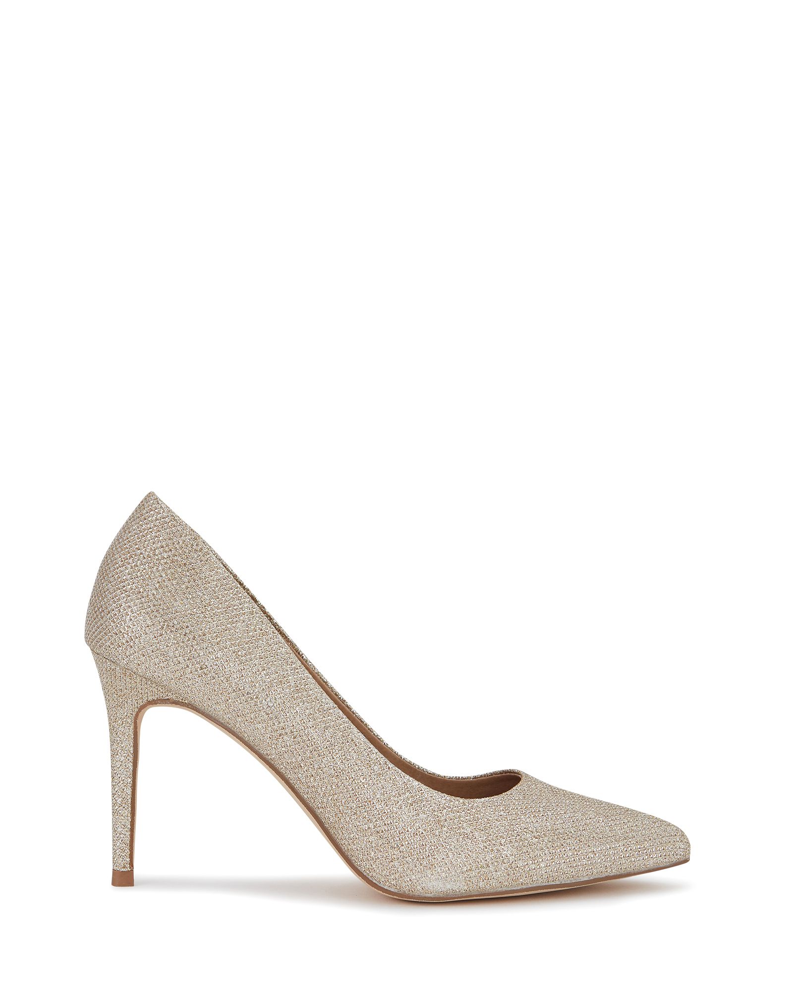 Impossible Rose Gold Lurex Court Shoe